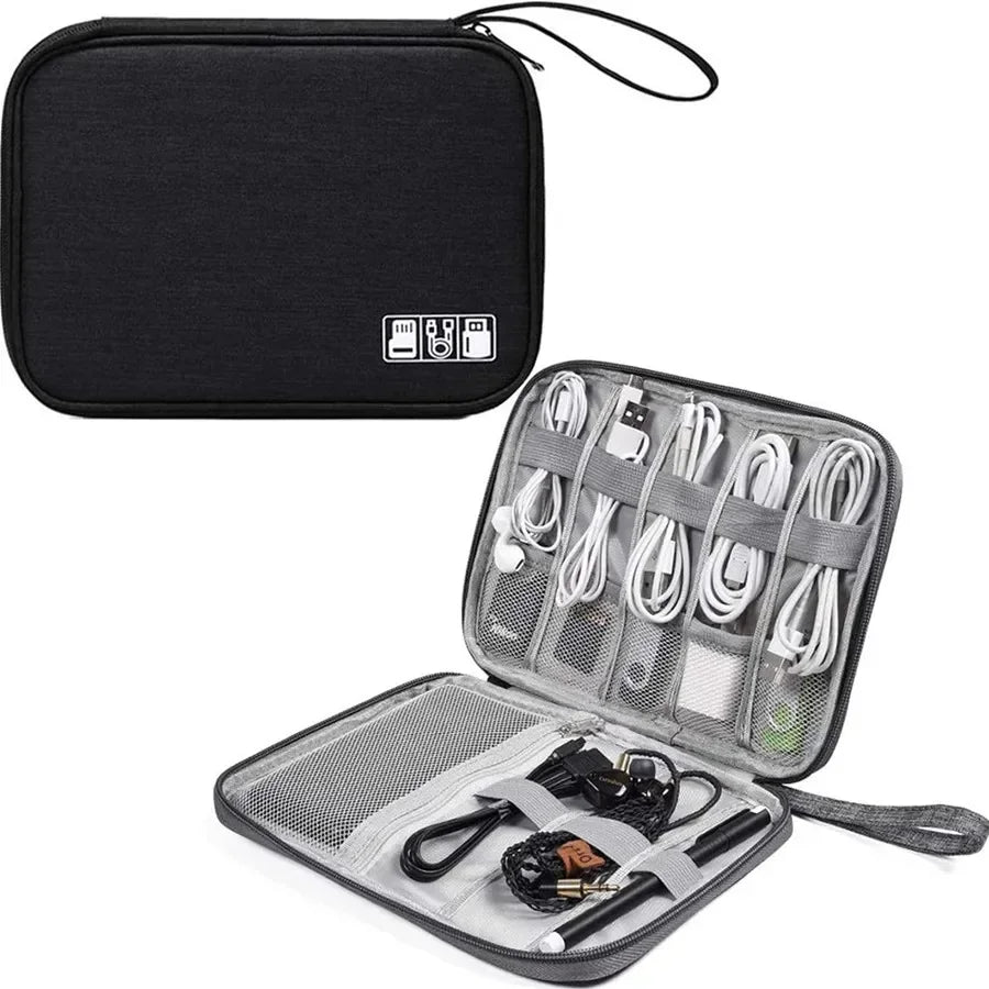 Multifunctional Digital Travel Packing Cube Space Saving Mobile Hard Drive Data Cable Storage Bags Small Objects Organize Pouch