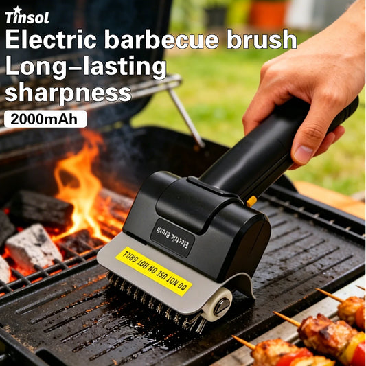 Electric Stainless Steel BBQ Brush Rechargeable Wireless Cleaning Brush Outdoor Cleaning Brush Grill Brush