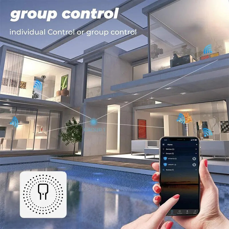 WiFi Switch Smart Life App 2 Way Control Smart Home Automation Module Interruptor Work for Alexa Google Home