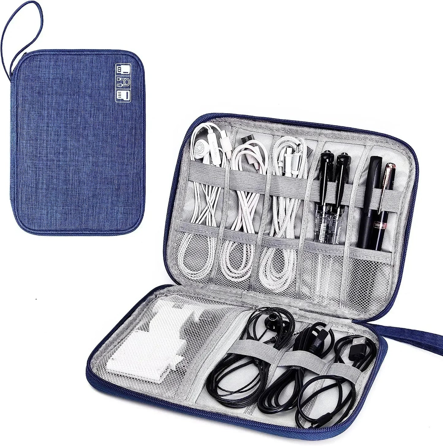 Multifunctional Digital Travel Packing Cube Space Saving Mobile Hard Drive Data Cable Storage Bags Small Objects Organize Pouch