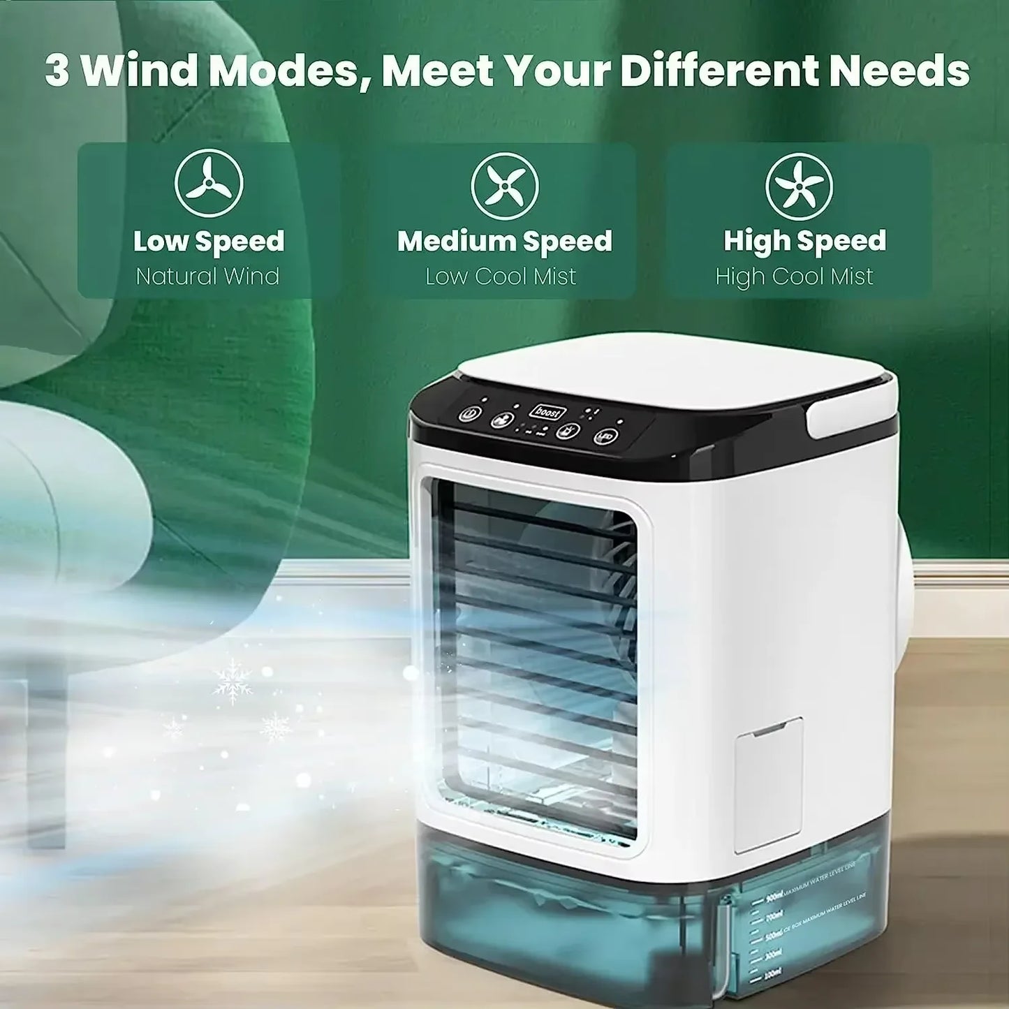 Small Home-use Quiet Desktop Humidifier Cold Fan Spray Refrigeration Portable USB Electric Fan