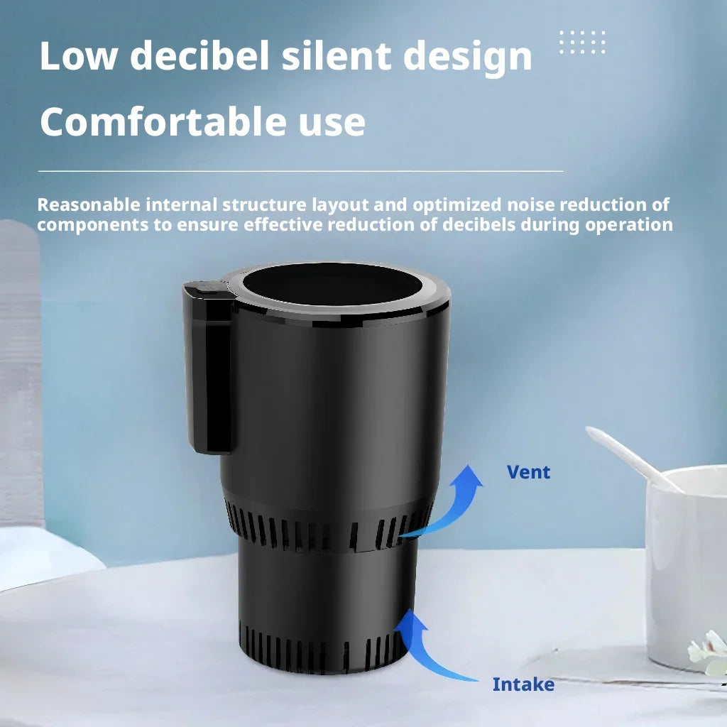 Car Intelligent Cooling Cup Dual Use Rapid Freezer Holder Mini Fridge Heating And Cooling Cup for Hot And Cold Beverages