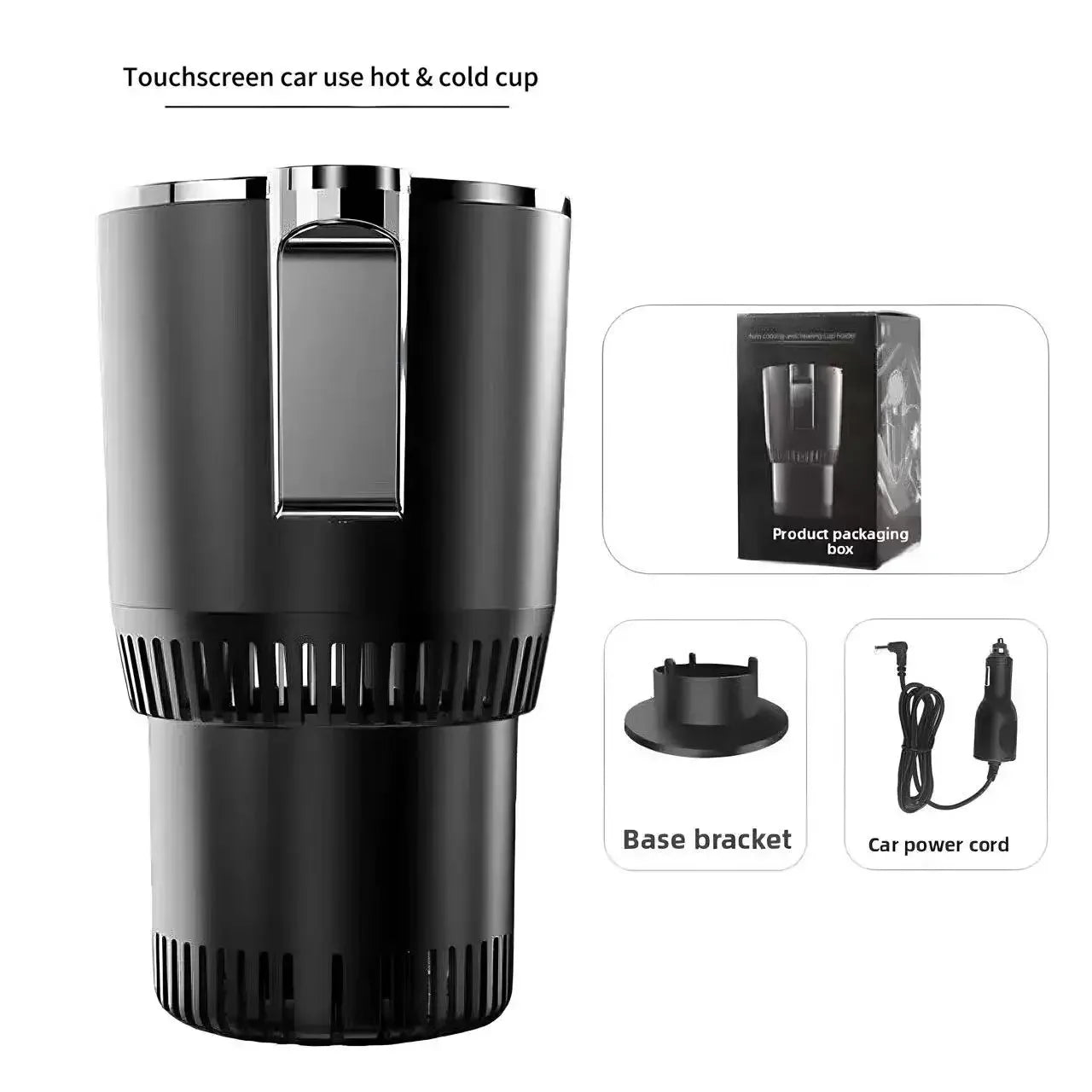 Car Intelligent Cooling Cup Dual Use Rapid Freezer Holder Mini Fridge Heating And Cooling Cup for Hot And Cold Beverages