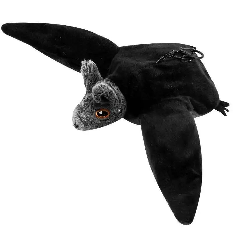 Flying Bat Halloween Cat Toy Interactive Cat Toys Rechargeable Chirping Flapping bat (no Flying) Can Add Catnip Touch Plush Toy
