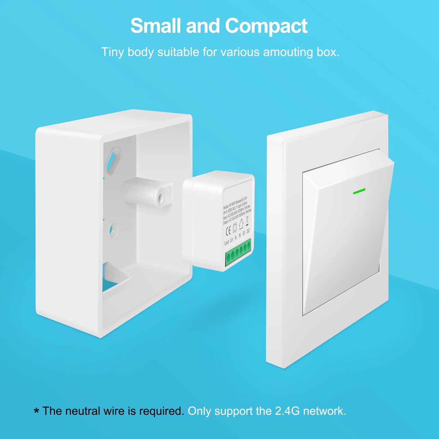 WiFi Switch Smart Life App 2 Way Control Smart Home Automation Module Interruptor Work for Alexa Google Home