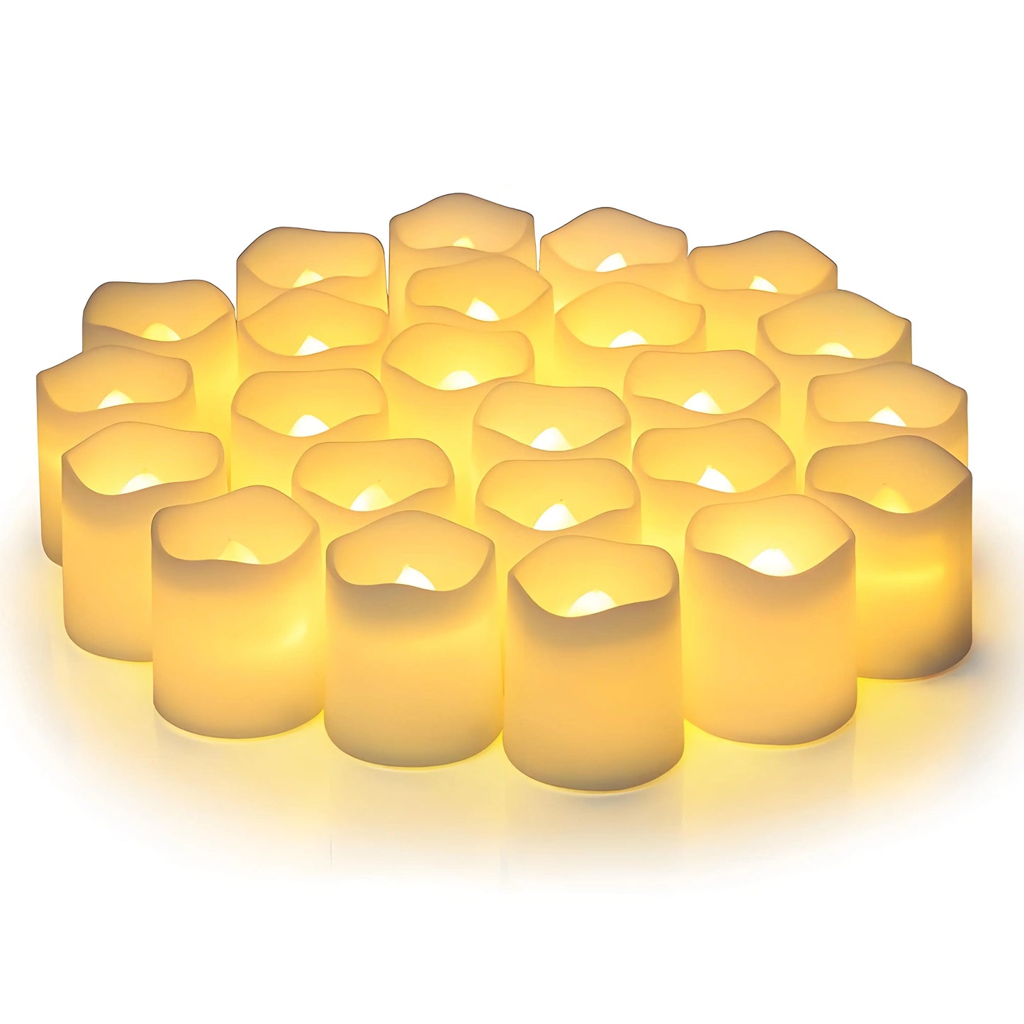 24Pcs Flameless LED Candle Lights Creative Wishing Led Tea Lamp Warm White Halloween Wedding Christmas Decoration Candle Light