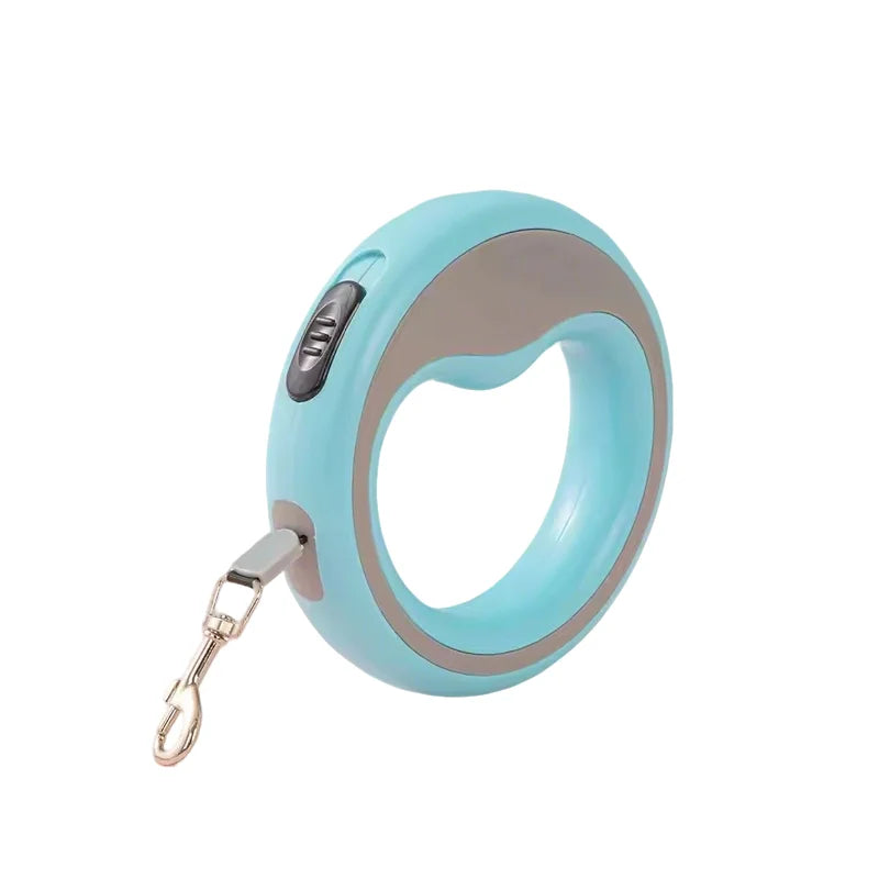 Retractable Dog Lead Heavy-Duty Extendable Dog Leads Strong Nylon Tape Leash One-Handed Brake Lock Tangle-Free Design for Small